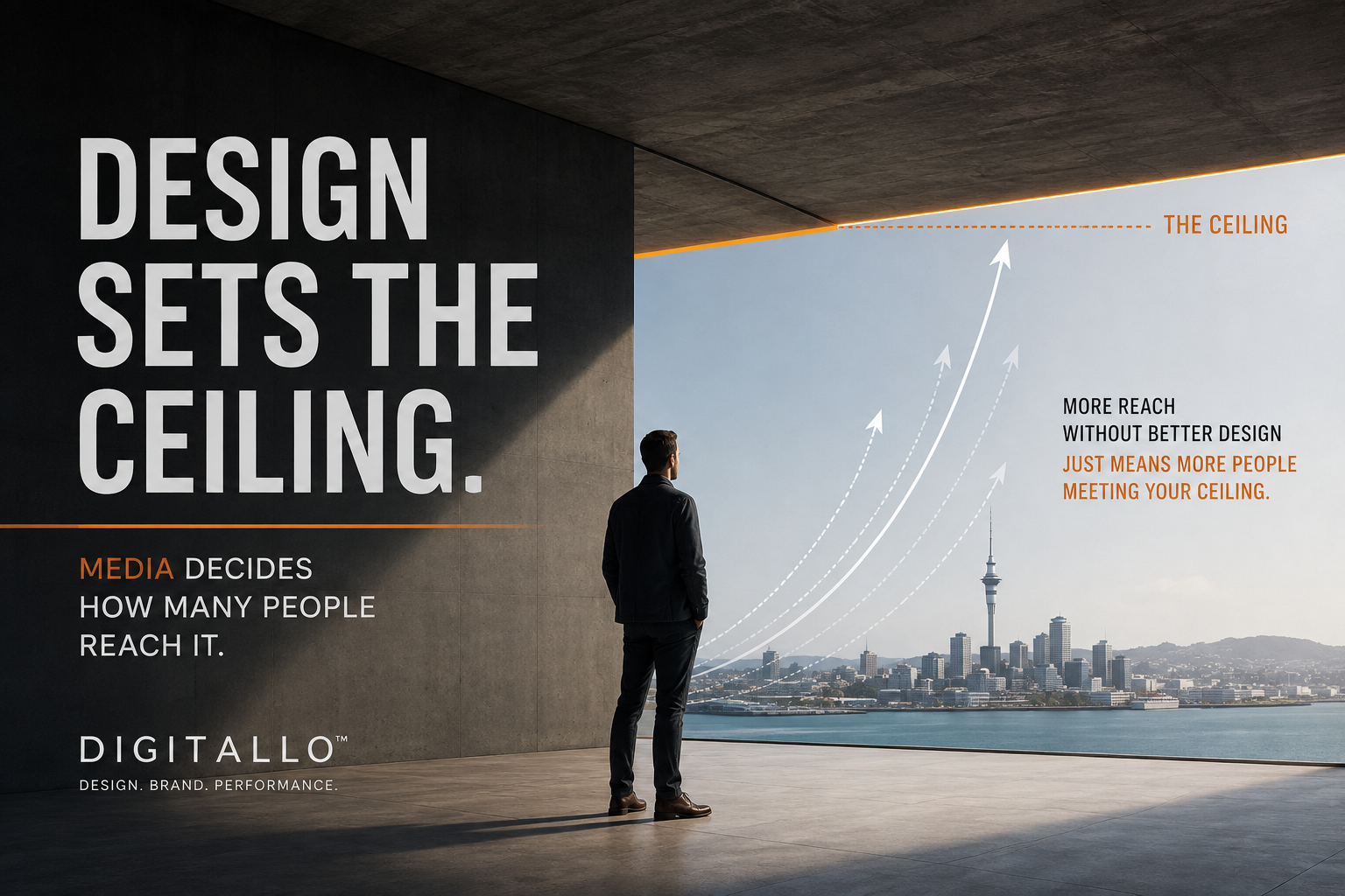 Design sets the ceiling. Media decides how many people reach it.